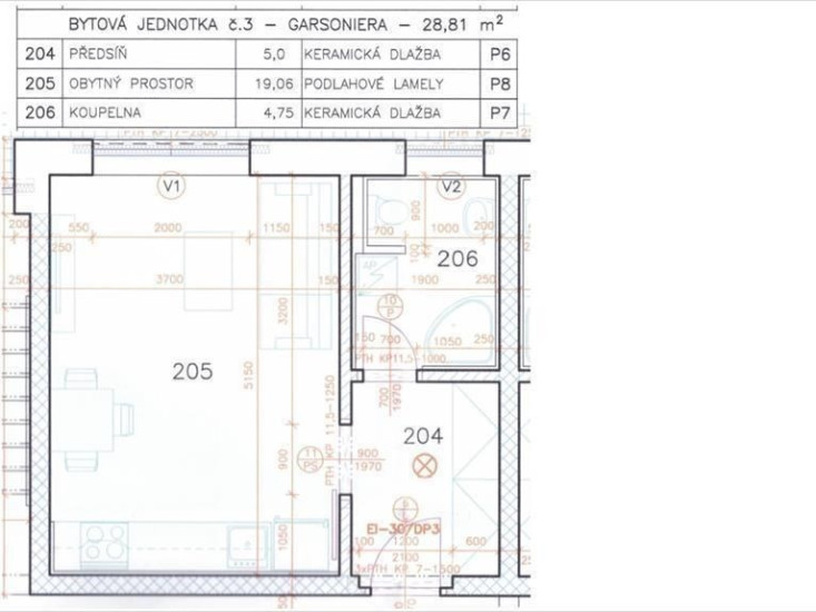 Pronájem bytu 1+KK (28,81 m2), Na Slatinách, Děčín IX - Bynov