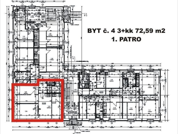 Pronájem bytu 3+KK (72,59 m2), Na Slatinách, Děčín XX - Nová Ves