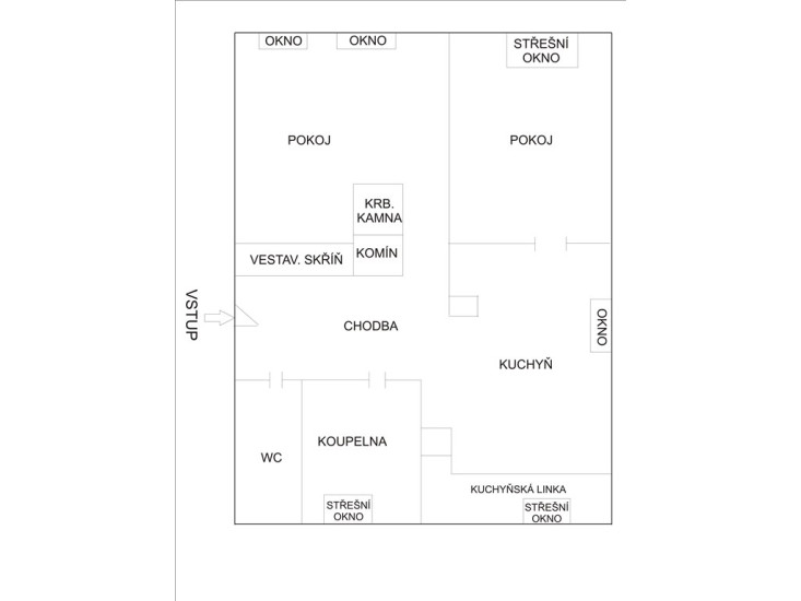 Byt 2+1 (53 m2) se zahradou a vlastním parkováním, OV, Lužická ul., Děčín II - Nové Město