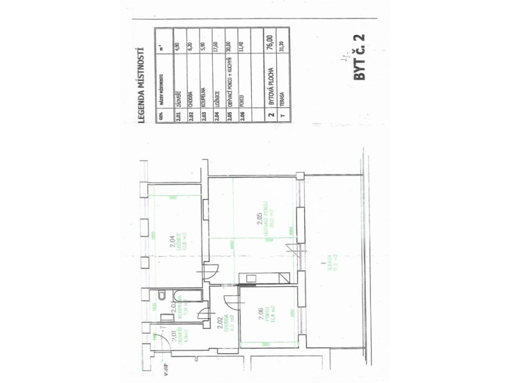 Prodej bytu 3+kk (76 m2) s terasou (31 m2) a vlastním parkováním, Resslova, Děčín IV - Podmokly