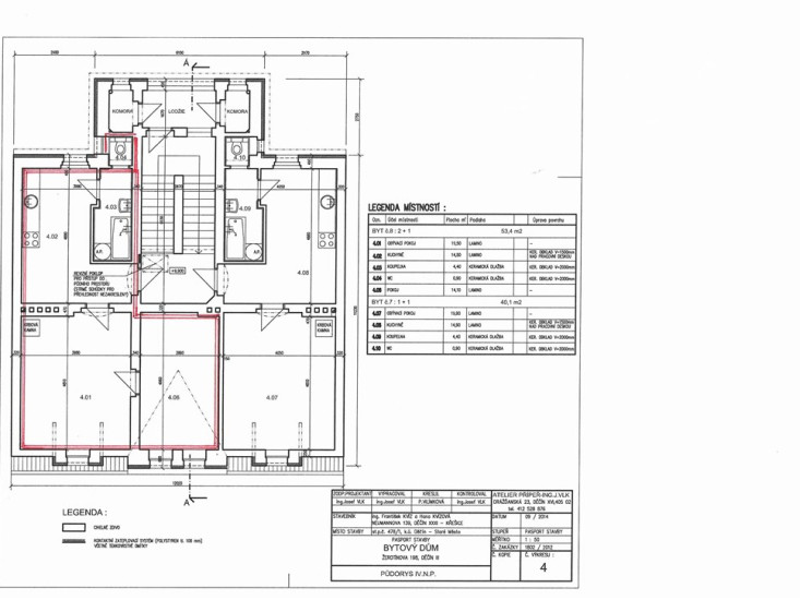 Pronájem bytu 2+1 (54 m2) se společnou zahradou, Žerotínova, Děčín III - Staré Město 